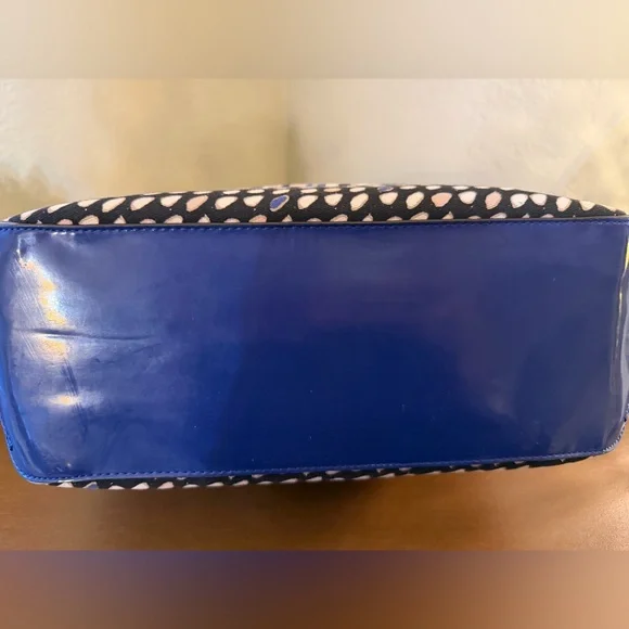 Coach Poppy Floral Navy and Cream Tote Bag - Picture 5 of 13